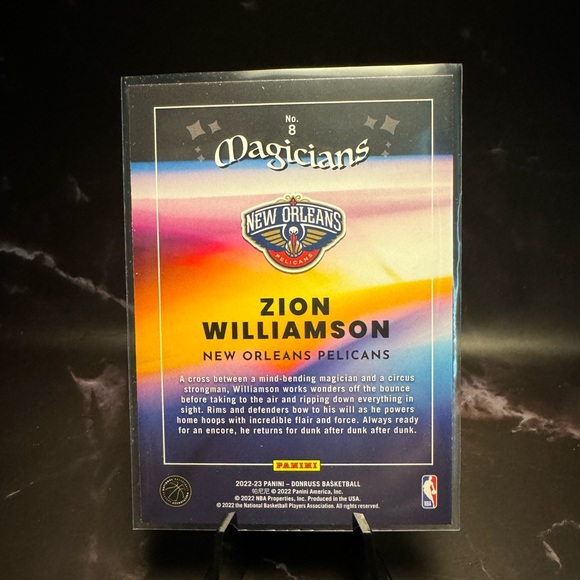 2022-23 Panini Donruss Zion Williamson Magicians - Picture 2 of 2
